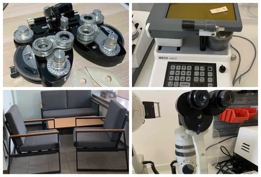 Standortumzug eines Augenoptik-Fachgeschäfts - Mess- und Prüftechnik - Werkstattausstattung - Ladeneinrichtung