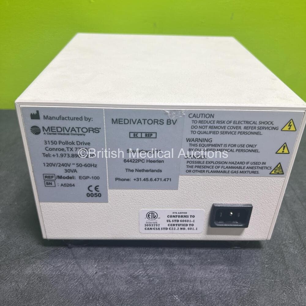 Medivators BV Model EGP-100 Endogator Unit (Powers up - Missing Casing see Photo) - image 3