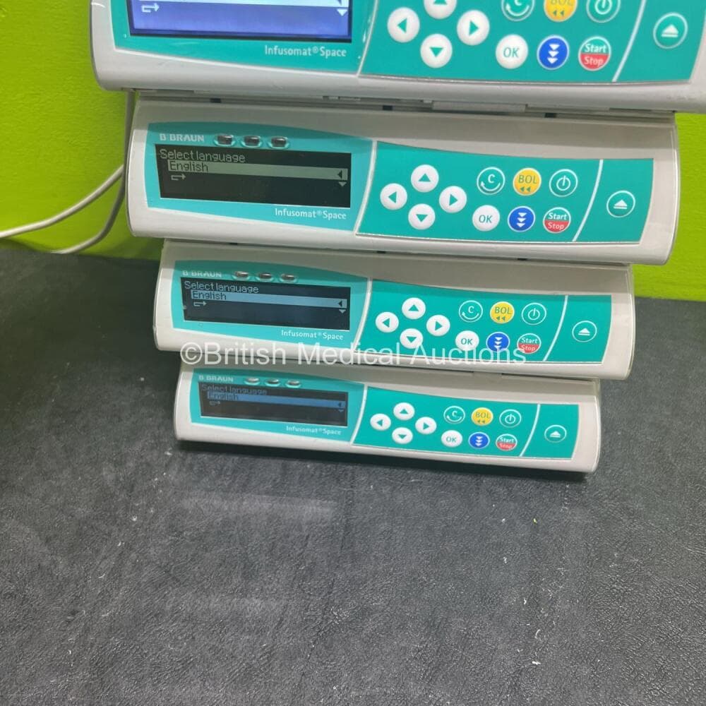 7 x B.Braun Infusomat Space Infusion Pumps Including 6 x NiMH Batteries (Powers up) **RI** - image 2
