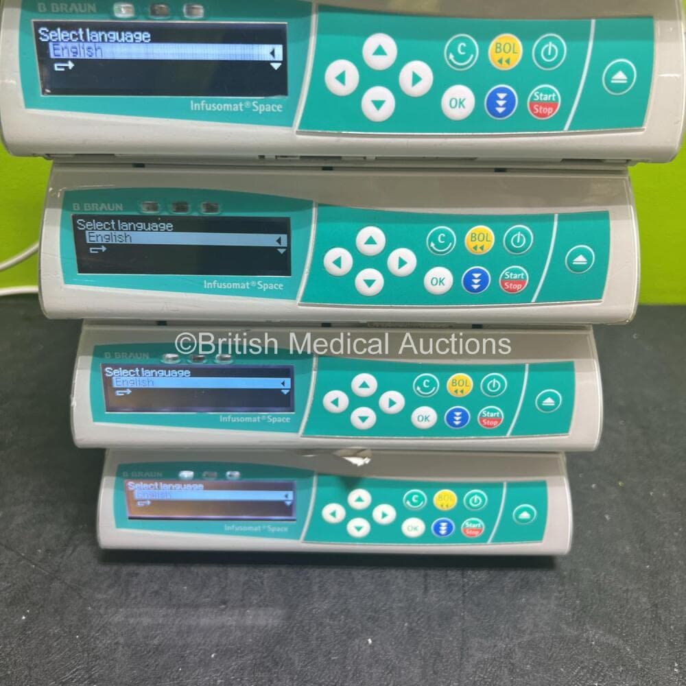 7 x B.Braun Infusomat Space Infusion Pumps Including 6 x NiMH Batteries (Powers up) **RI** - image 2