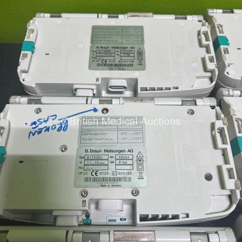 7 x B.Braun Infusomat Space Infusion Pumps Including 6 x NiMH Batteries (Powers up) **RI** - image 4