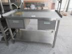 Stól with pŗl and 2 suspended drawers 1200x600 - Machines and appliances - Food and bakery equipment - EFL auctions