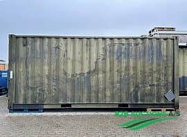 20 foot shipping container. Standard 20 feet, with locks in top and bottom