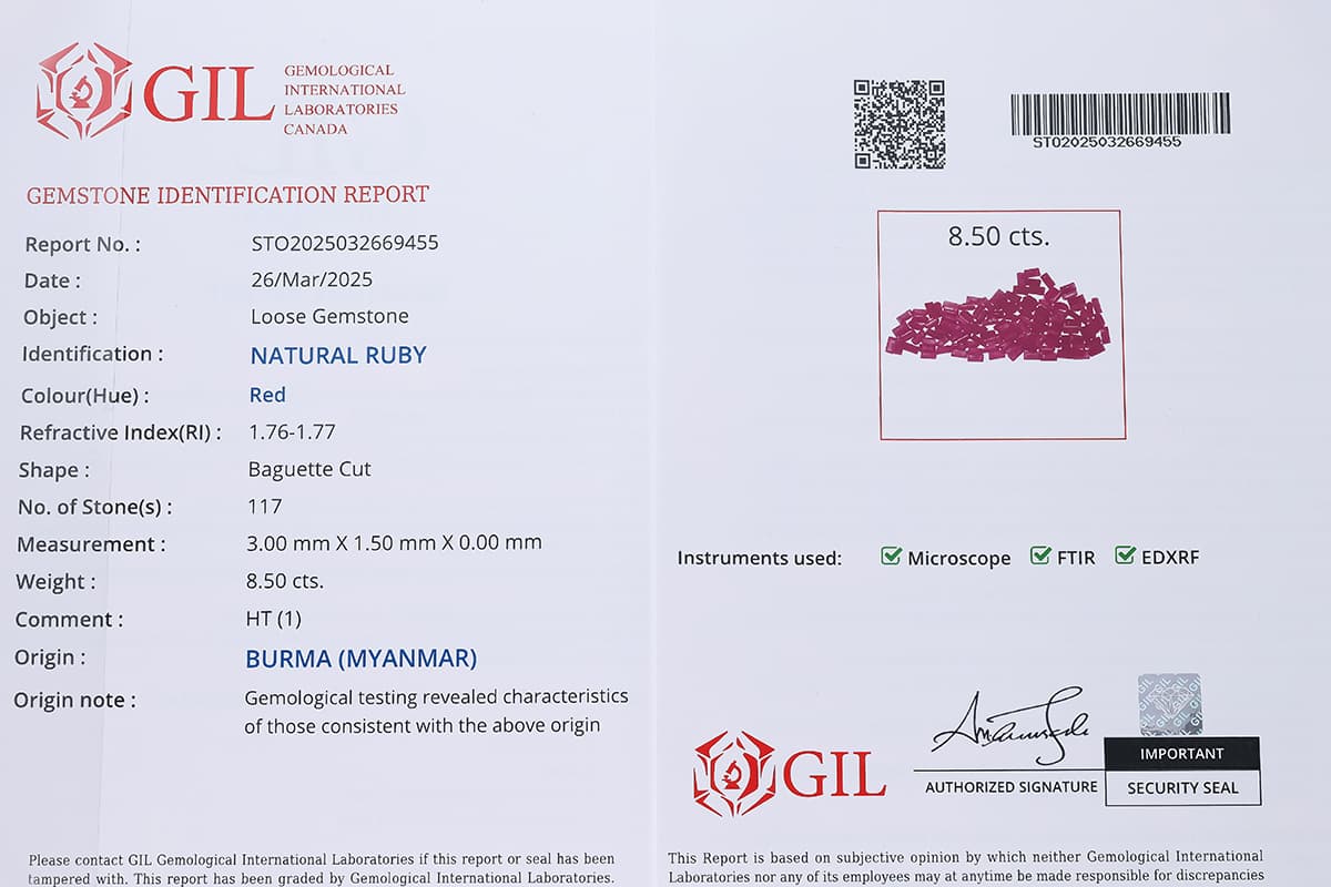 Lot+von+Burma+Rubinen+mit+GIL+Expertise,+versiegelt - image 2