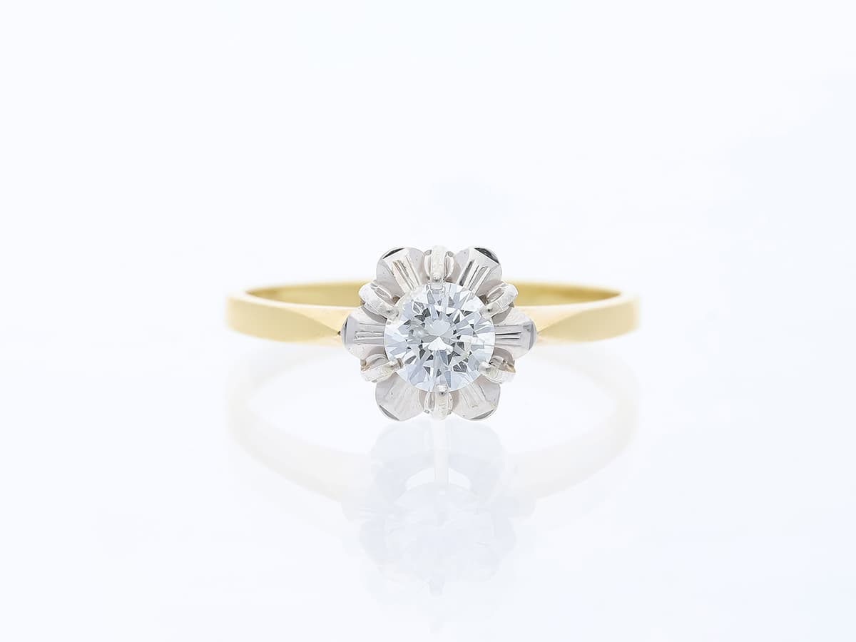 Ring+0,50+ct.+Diamant+585+Gelbgold+14+Karat