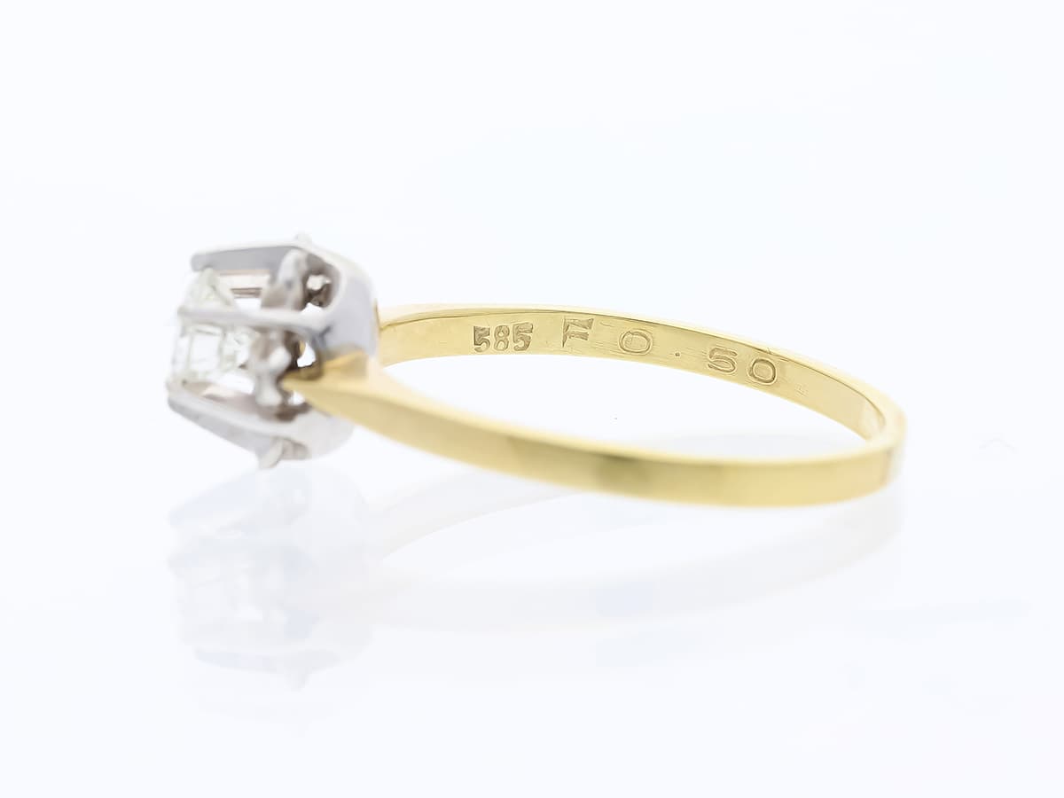 Ring+0,50+ct.+Diamant+585+Gelbgold+14+Karat - image 5