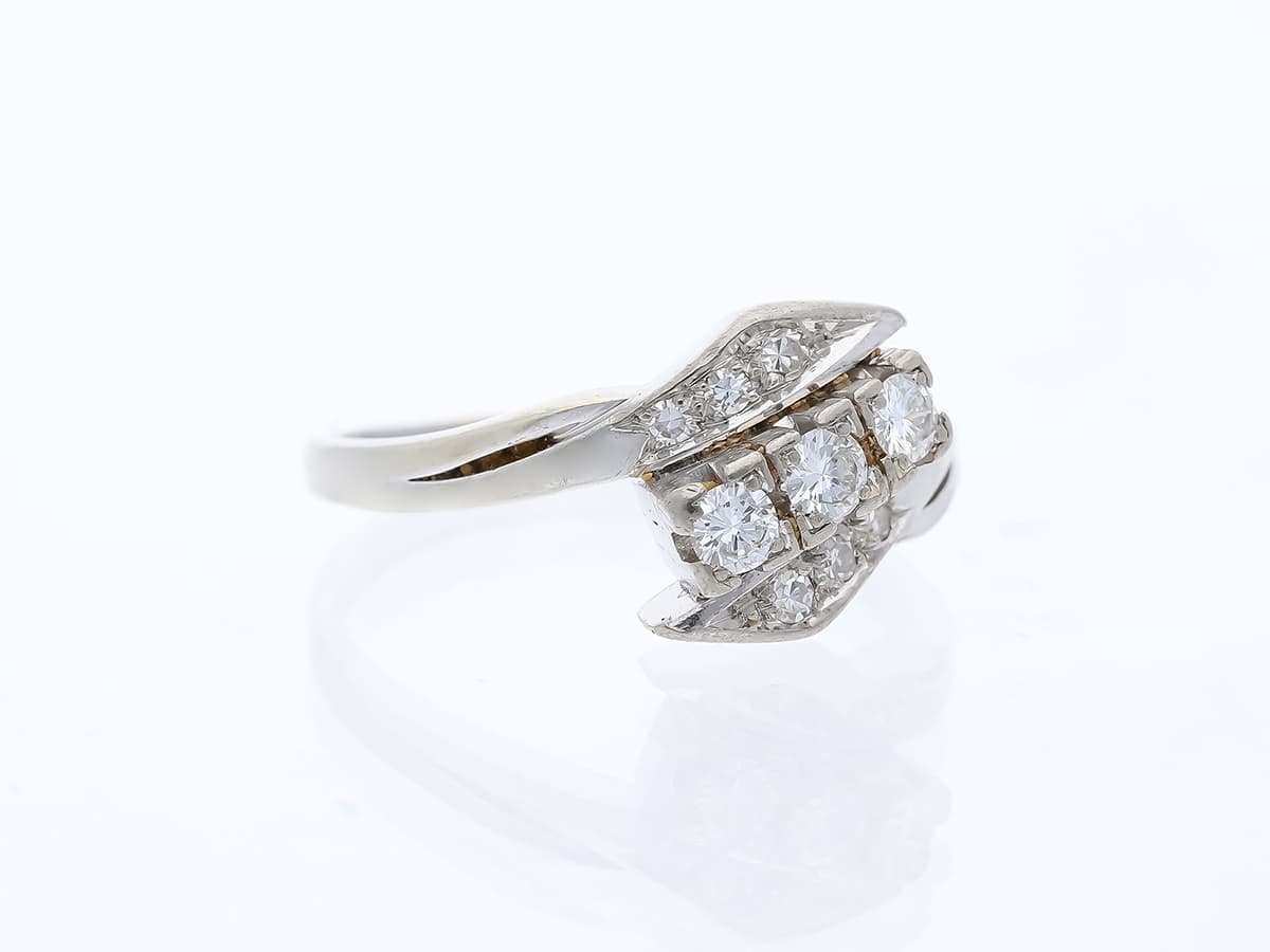 Ring+0,50+ct.+Diamanten+585+Weißgold+14+Karat - image 3