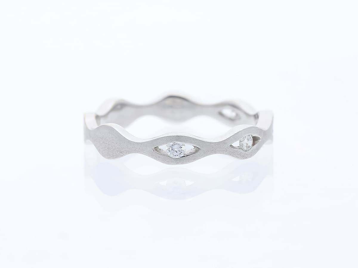 Ring+Diamanten+585+Weißgold+14+Karat - image 3
