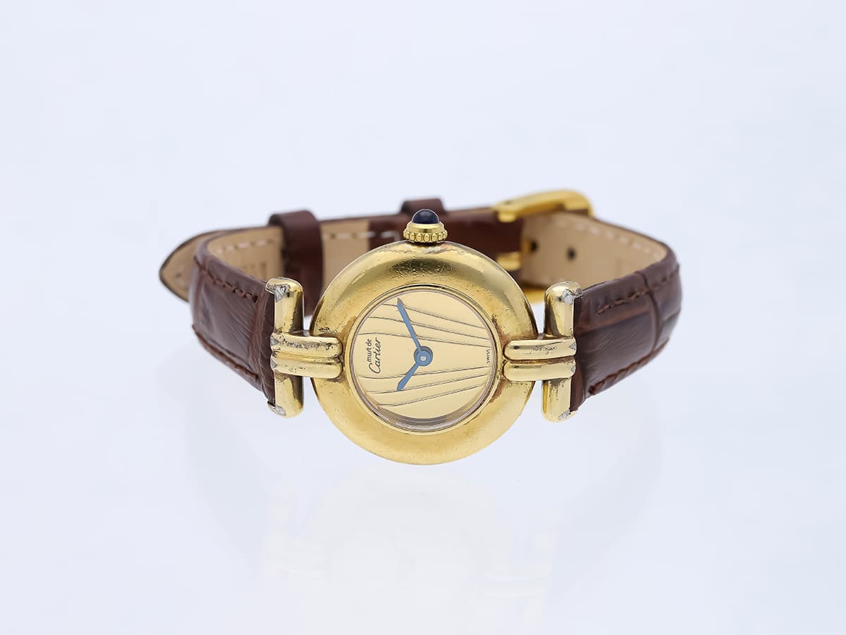 Cartier+Armbanduhr+925+Silber,+vergoldet - image 2