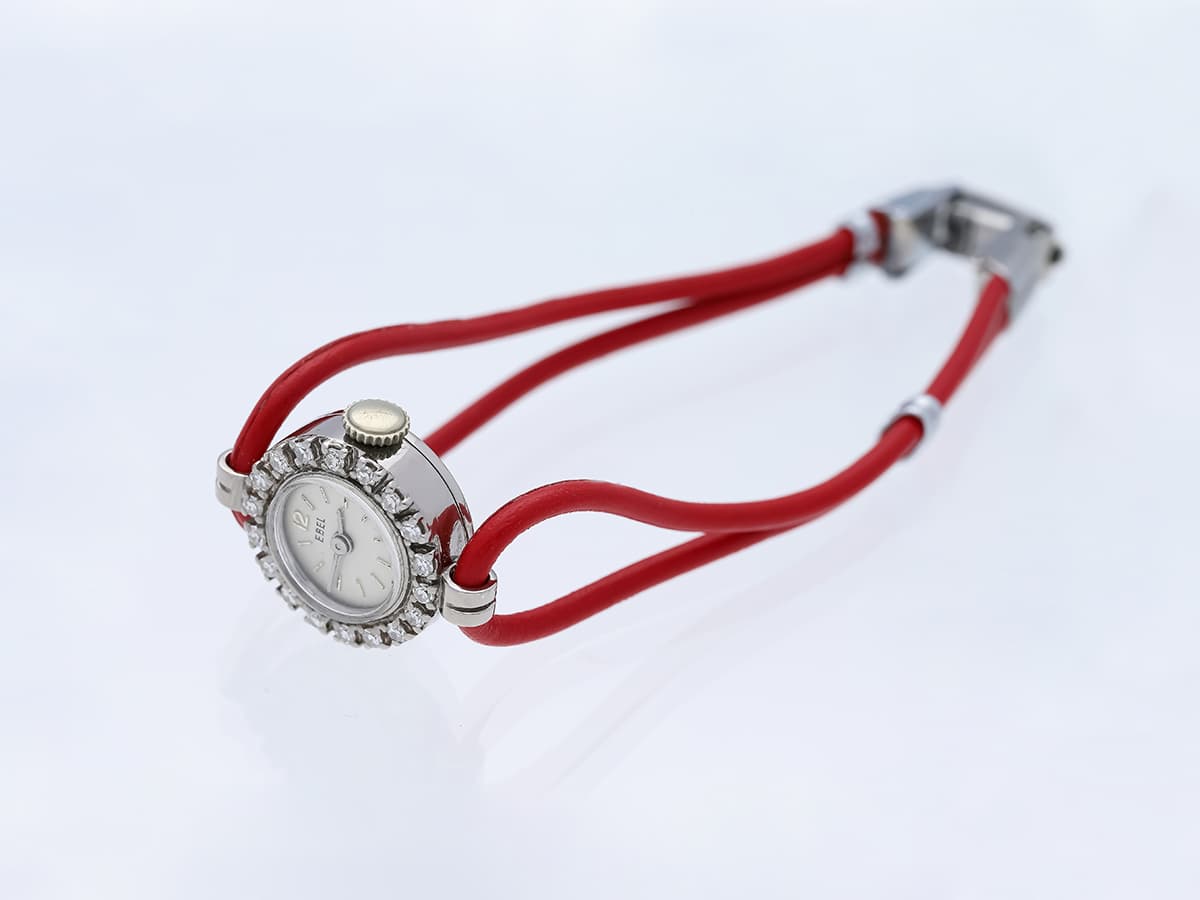 vintage+Ebel+Armbanduhr+0,50+ct.+Diamanten+750+Weißgold+18+Karat+mit+extra+Armband - image 3
