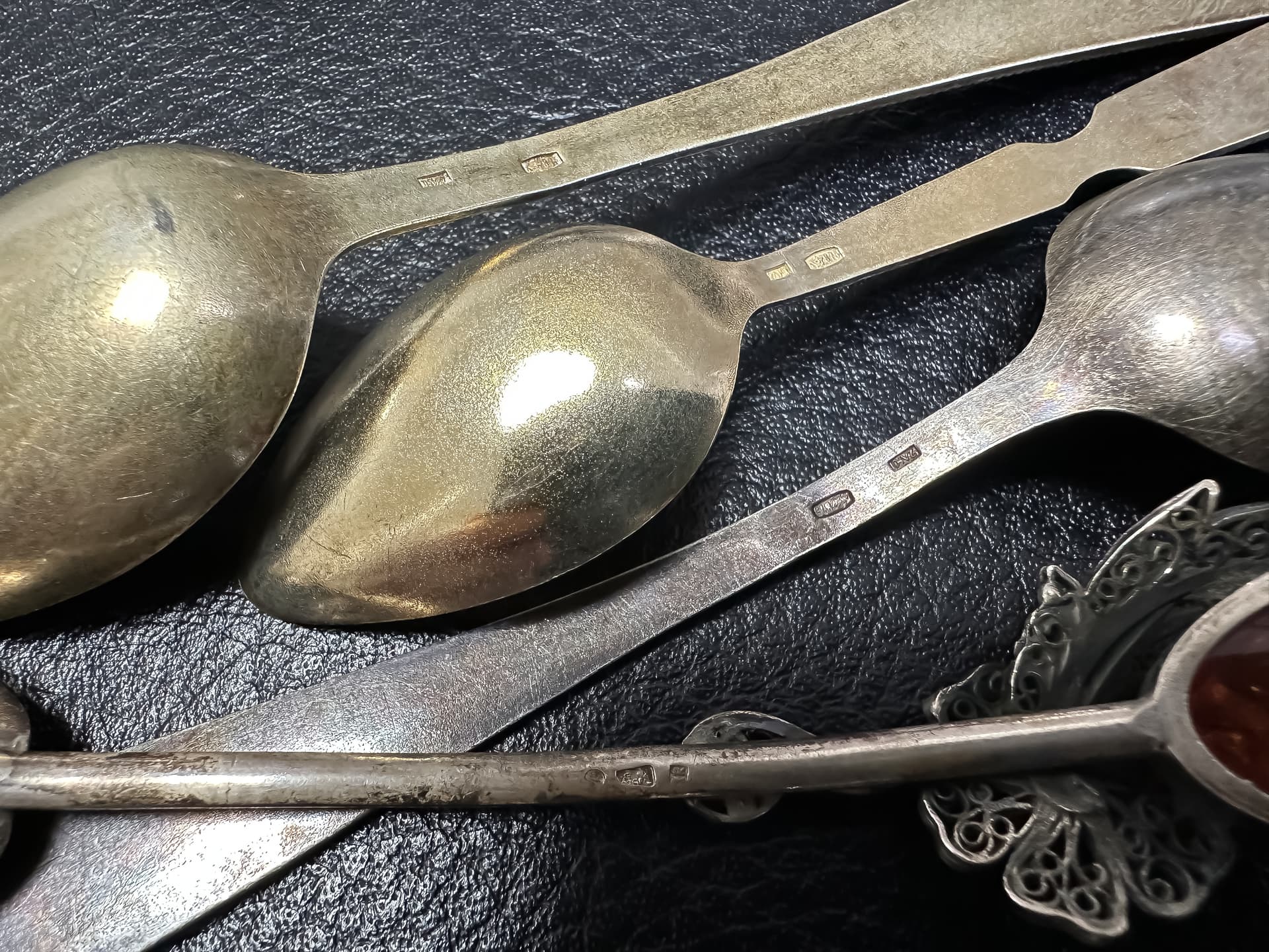 großes+Konvolut+kleinen+antiken+Löffel+aus+Sammlungsauflösung+Silber - image 5