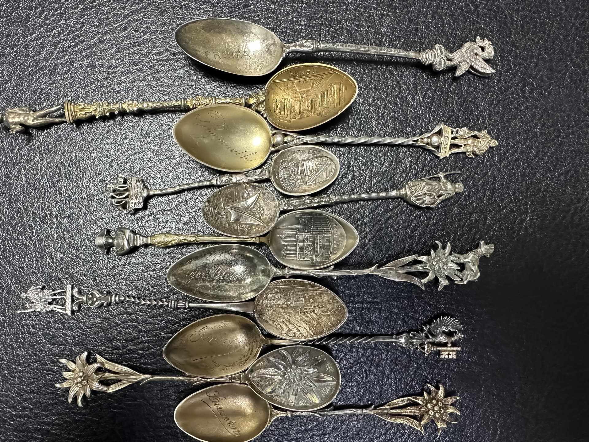 großes+Konvolut+von+insgesamt+22+kleinen+antiken+Löffel - image 2