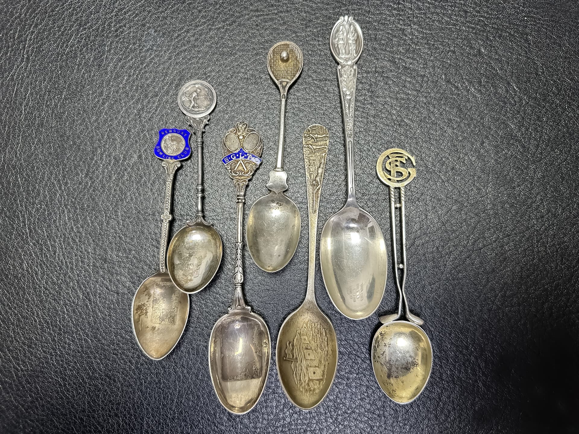 Konvolut+von+insgesamt+7+kleinen+antiken+Löffel