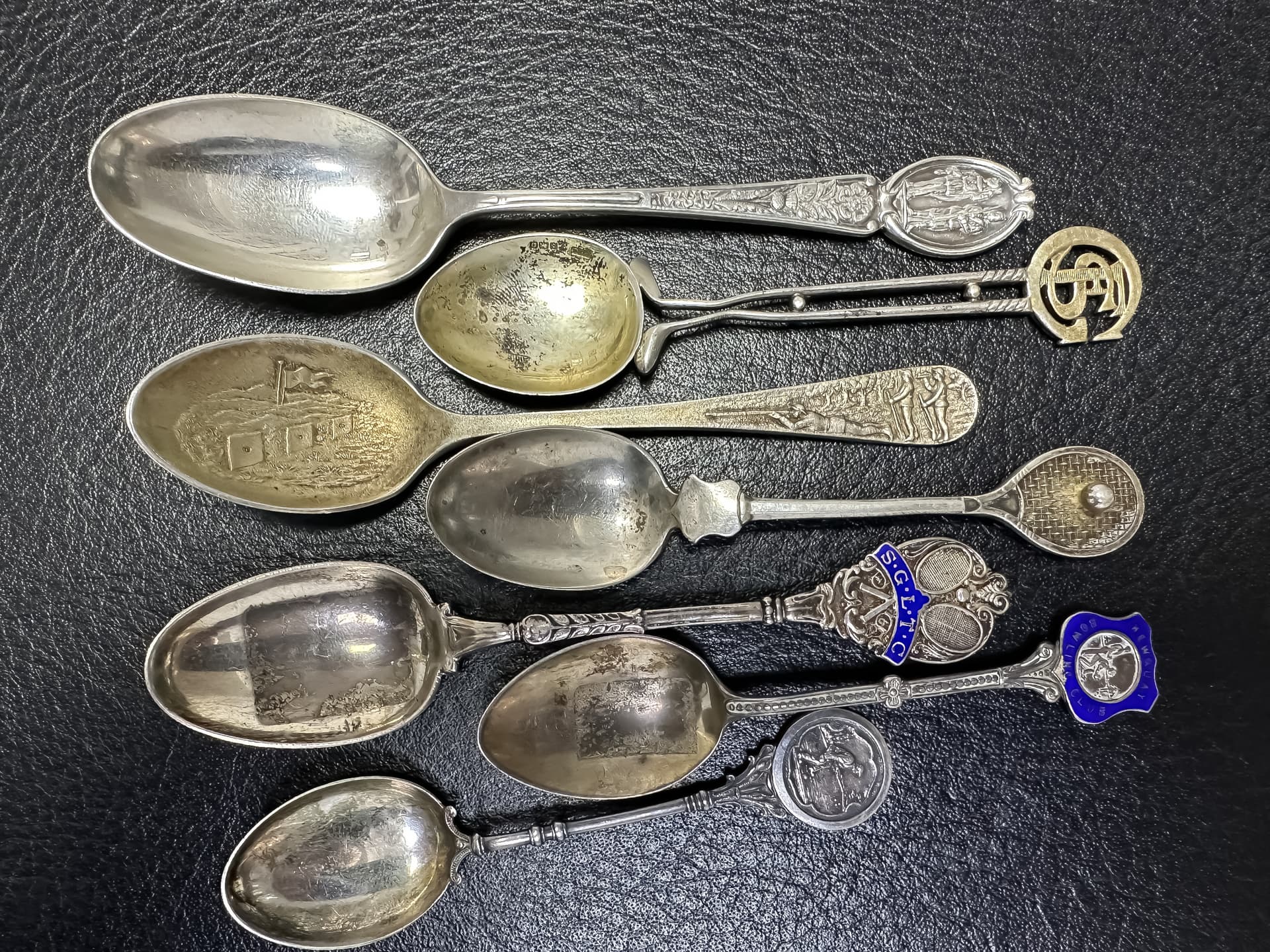 Konvolut+von+insgesamt+7+kleinen+antiken+Löffel - image 3