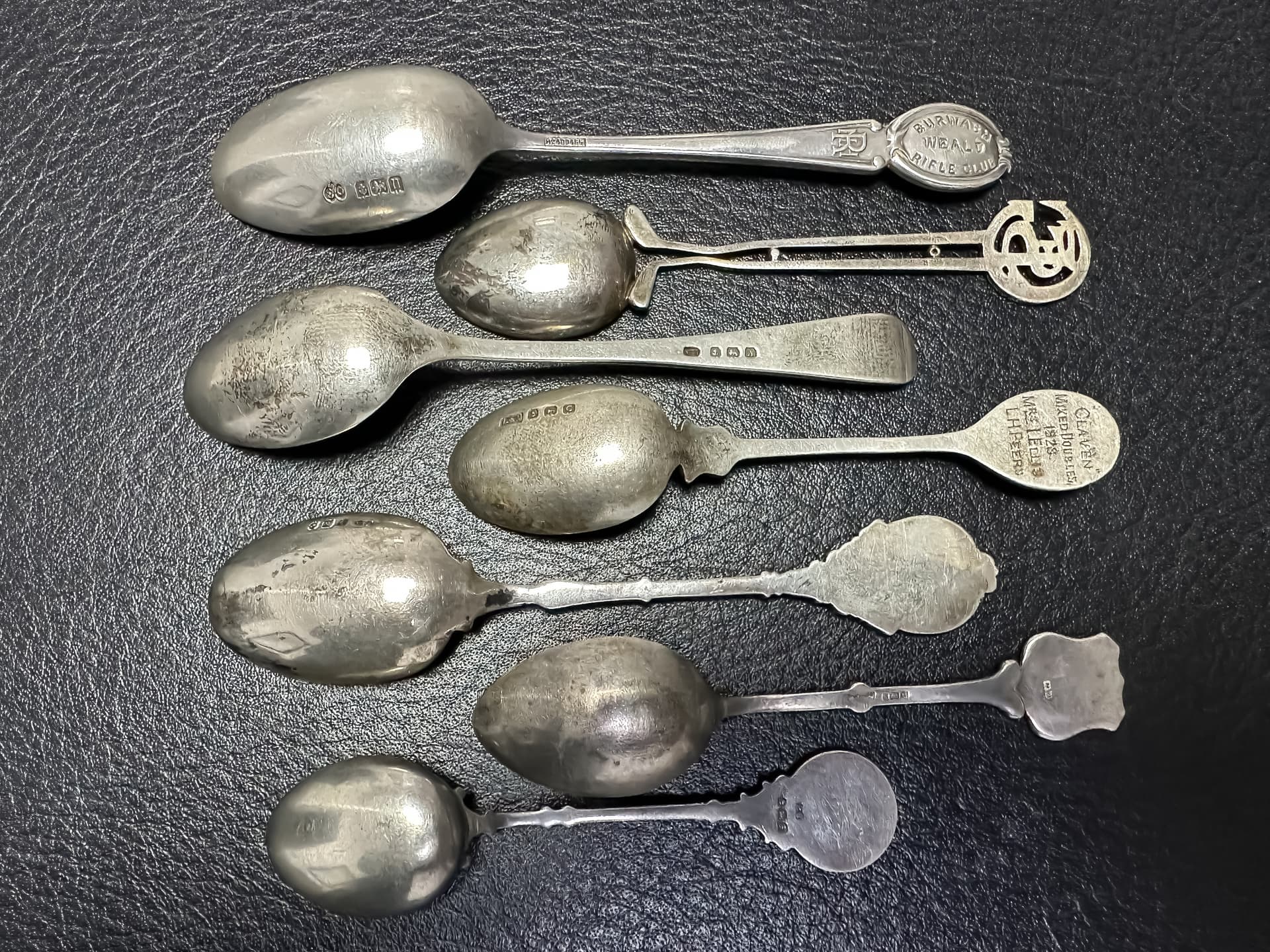 Konvolut+von+insgesamt+7+kleinen+antiken+Löffel - image 5
