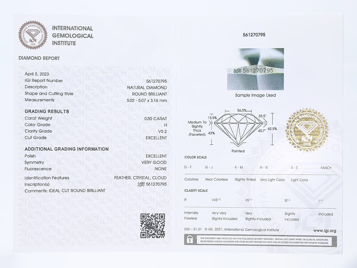 Ohrringe+Diamant+750+Gelbgold+18+Karat,+IGI+Zertifikat - image 5