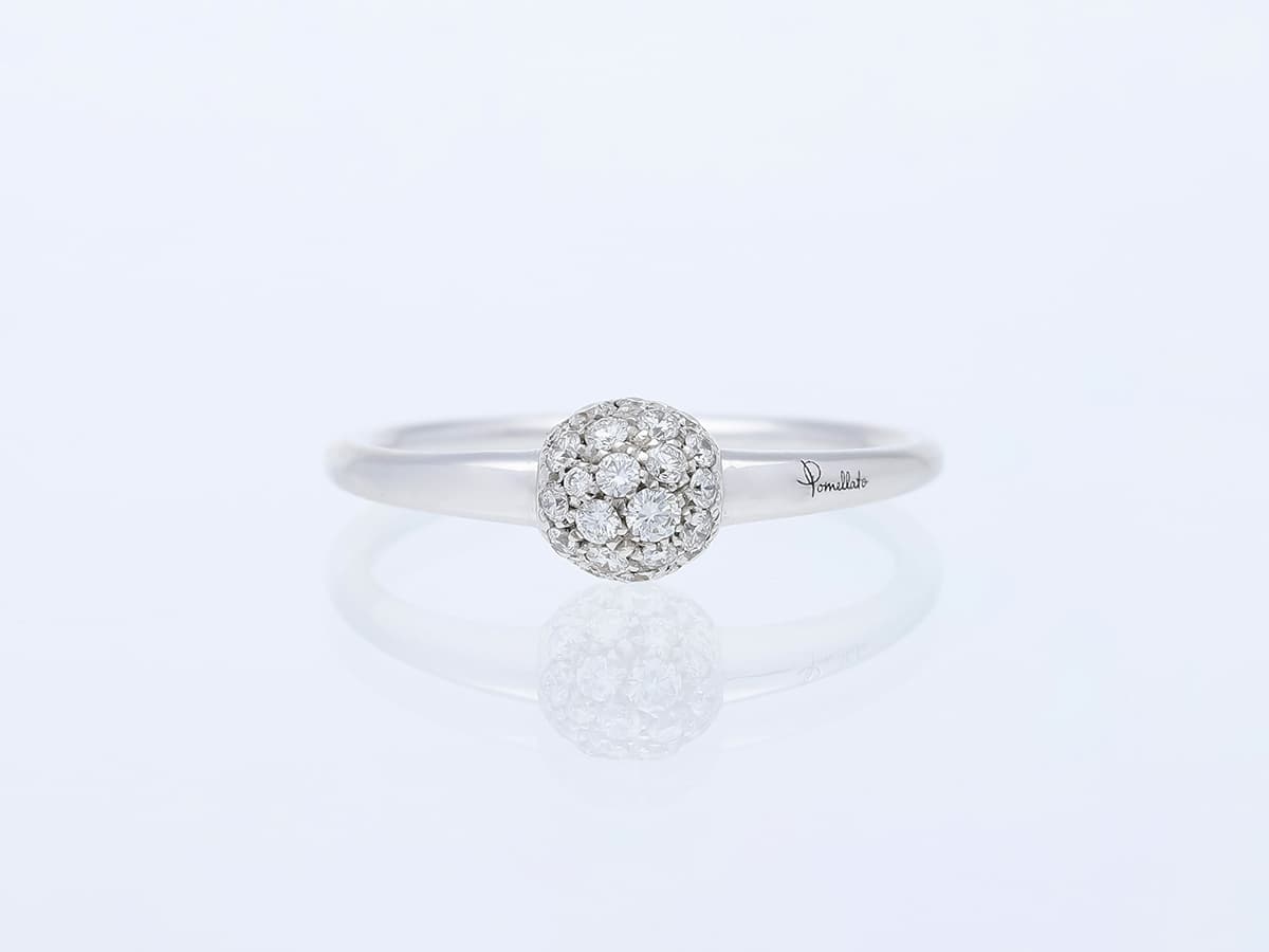 Pomellato+M'ama+non+M'ama+Ring+Diamanten+750+Weißgold+18+Karat+Zertifikat