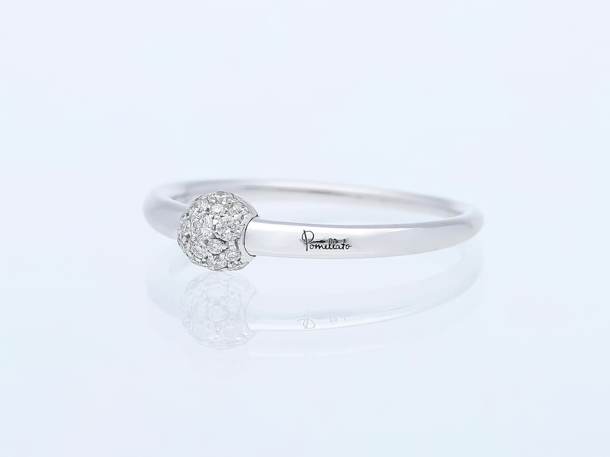 Pomellato+M'ama+non+M'ama+Ring+Diamanten+750+Weißgold+18+Karat+Zertifikat - image 2