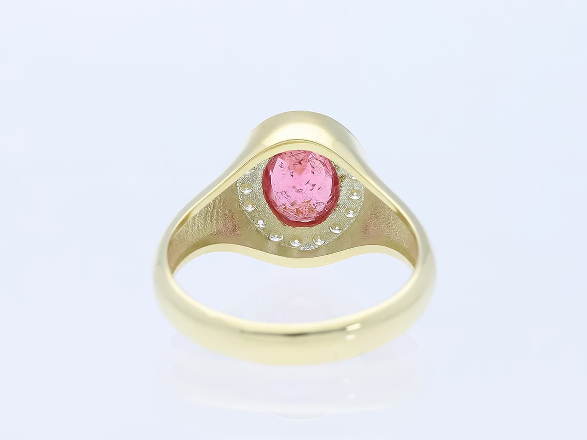 Ring+1,81+ct.+Turmalin,+Diamanten+585+Gelbgold+14+Karat+Neu+IGI+Zertifikat - image 4