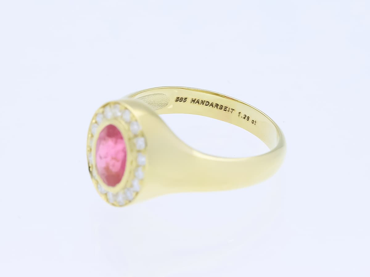 Ring+1,81+ct.+Turmalin,+Diamanten+585+Gelbgold+14+Karat+Neu+IGI+Zertifikat - image 5