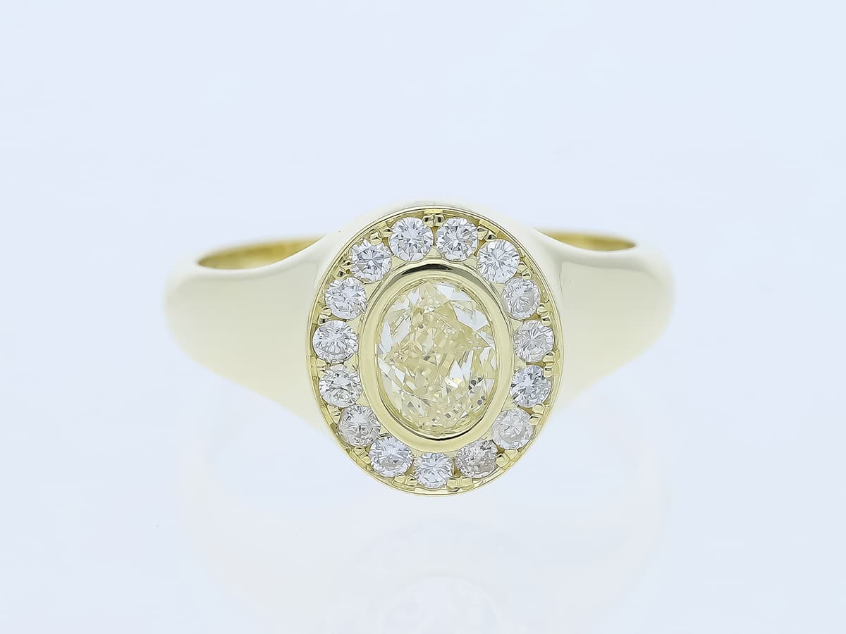 Ring+1,22+ct.+Diamant+585+Gelbgold+14+Karat+Neu+IGI+Zertifikat
