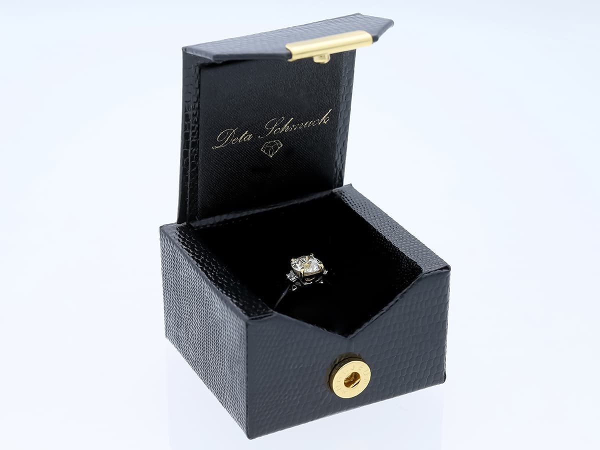 Ring+1,74+ct.+Diamant+750+Bicolor+18+Karat+Neu+IGI+Zertifikat - image 4