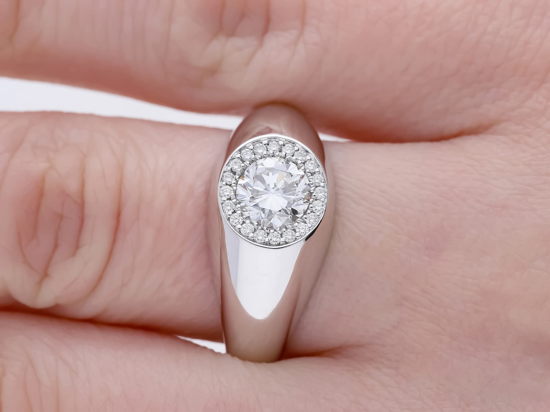 Ring+1,20+ct.+Diamant+585+Weißgold+14+Karat+Neu+IGI+Zertifikat - image 2