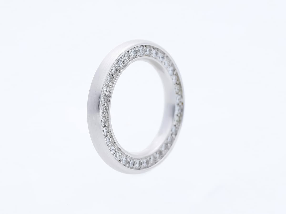Schmuckwerk+Ring+1,00+ct.+Diamanten+750+Weißgold+18+Karat - image 3