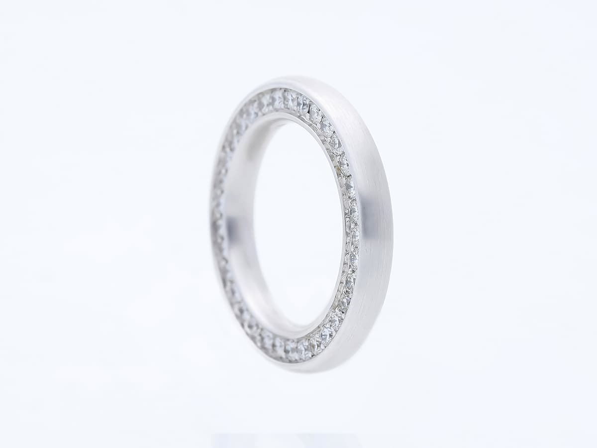 Schmuckwerk+Ring+1,00+ct.+Diamanten+750+Weißgold+18+Karat - image 4