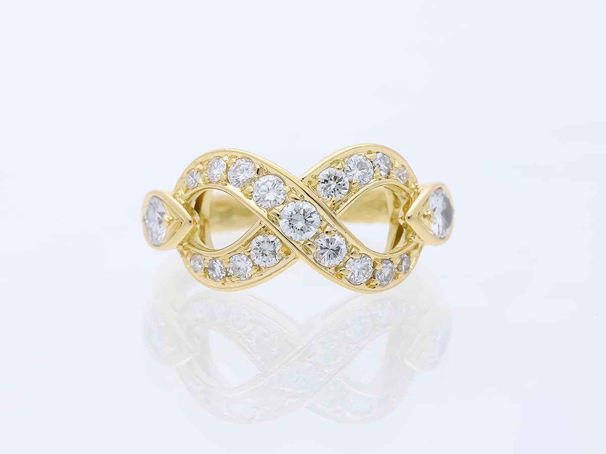 René+Kern+Ring+0,80+ct.+mehrere+Diamanten+750+Gelbgold+18+Karat