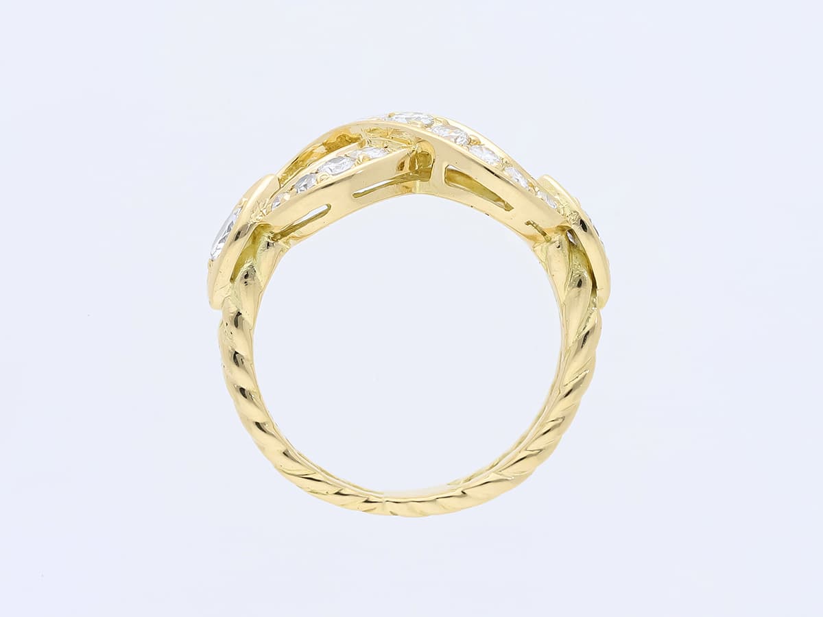 René+Kern+Ring+0,80+ct.+mehrere+Diamanten+750+Gelbgold+18+Karat - image 4