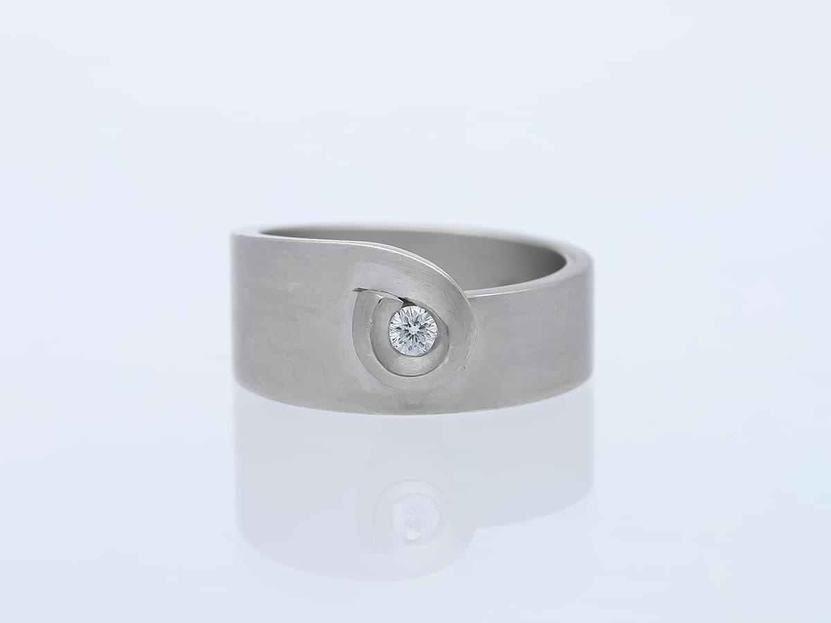 Niessing+Ring+mit+Diamant+950+Platin