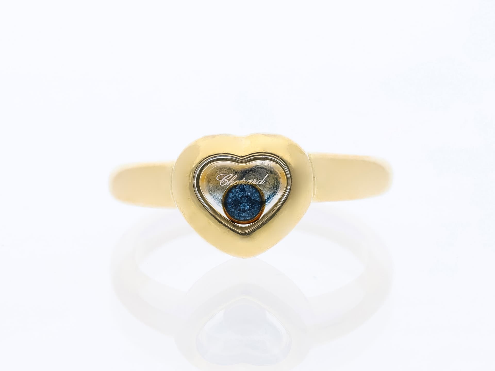 Chopard+"Happy+Diamonds"+Ring+mit+Diamant+in+750+Gelbgold+18+Karat