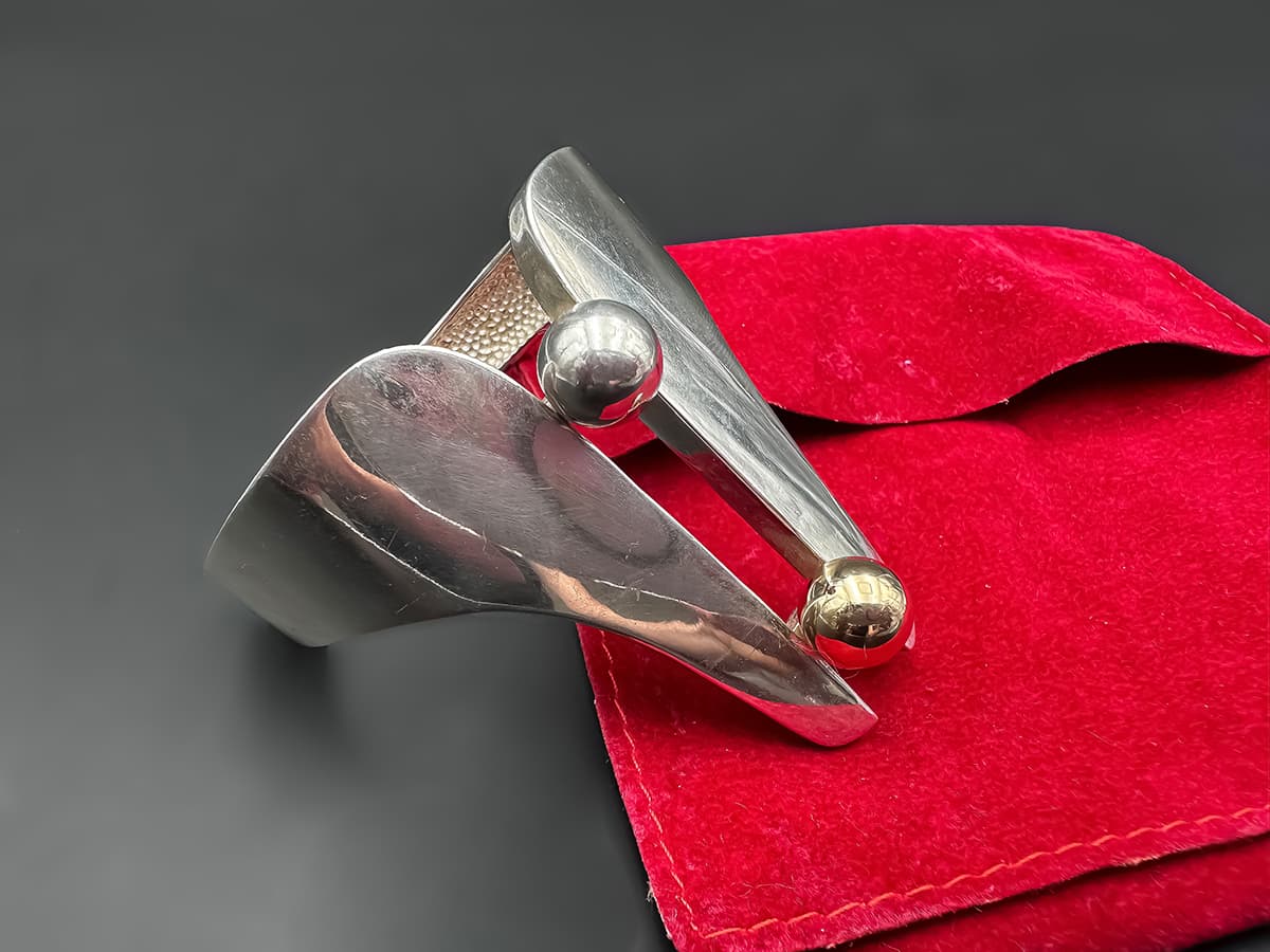 Cartier+Armreif+925+Silber,+585+Gelbgold+14+Karat+mit+originalen+Cartier+Samtbeutel - image 2