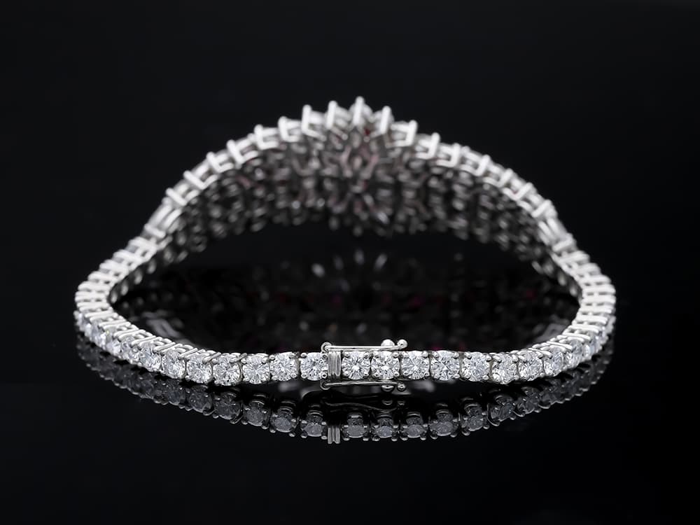 Juw.+Weyersberg+Armband+13,00+Karat+Rubine,+Diamanten+750+Weißgold - image 2
