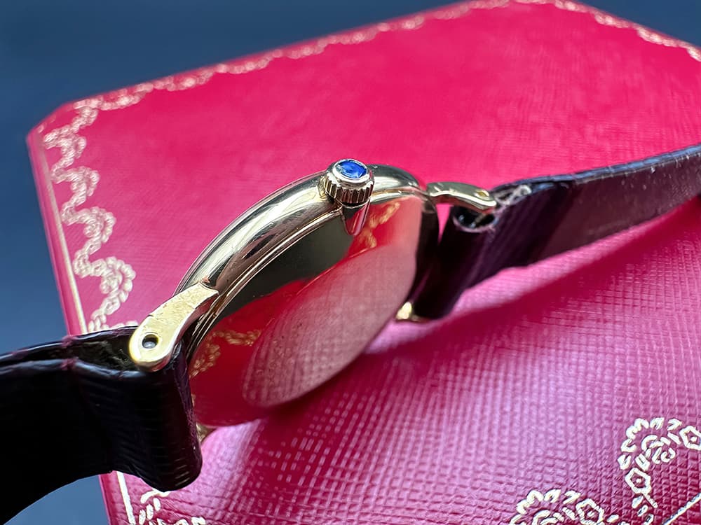 Cartier+Armbanduhr+750+Gelbgold+18+Karat+mit+Original+Cartier+Uhrenbox - image 5