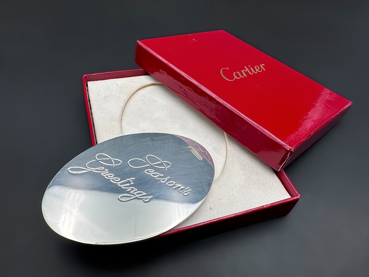 Cartier+Silber+Aufhänger+in+originalem+Cartier+Box,+aus+dem+Jahr+1990,+signiert, - image 5