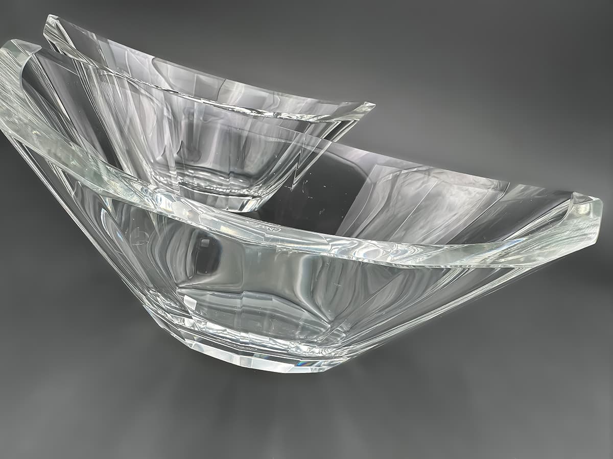 Cartier+2+Crystal+Obst+Gemüse+Schalen,+signiert - image 3