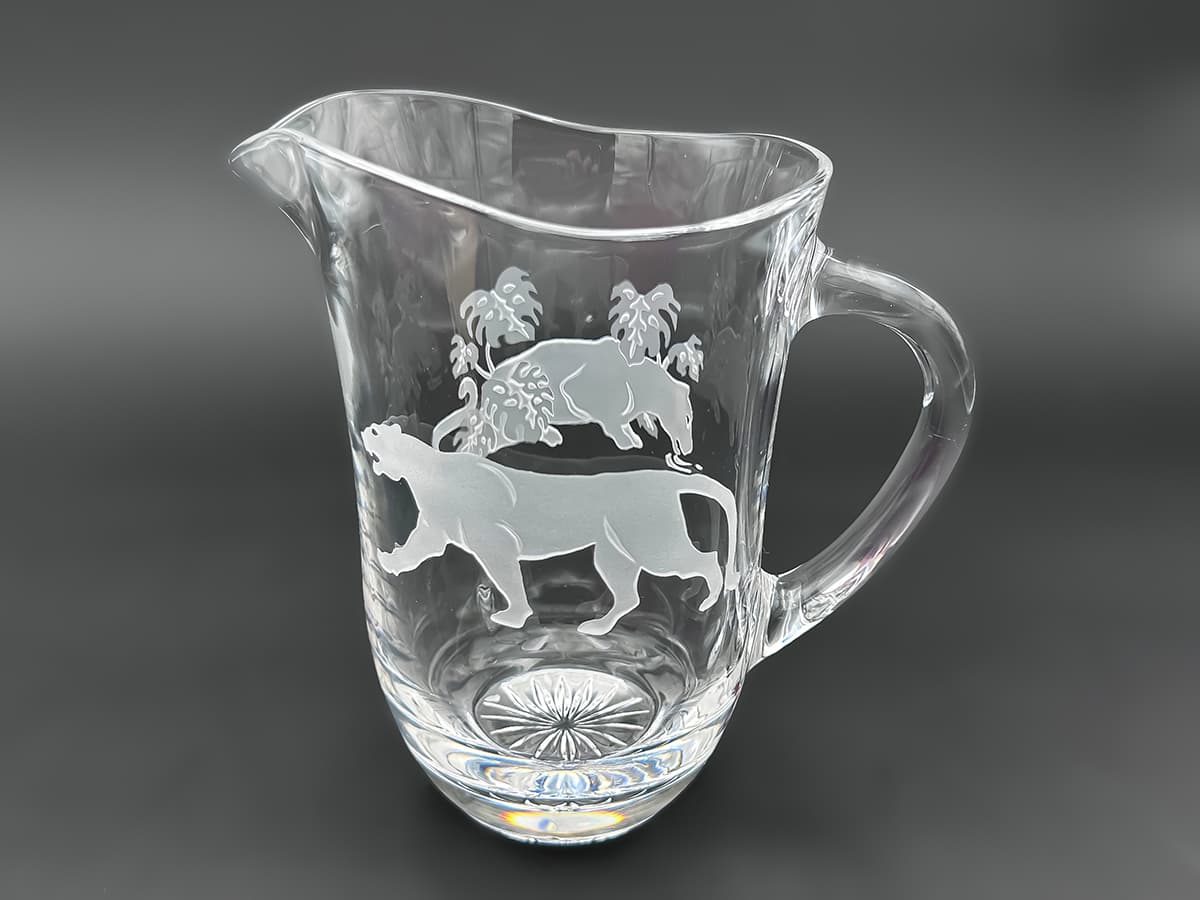 Cartier+Crystal+Weinkrug+mit+Panther-Motiv,+Originalbox,+signiert - image 3