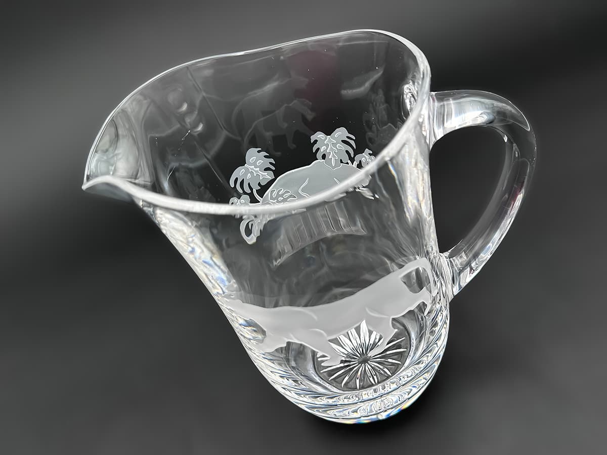 Cartier+Crystal+Weinkrug+mit+Panther-Motiv,+Originalbox,+signiert - image 4