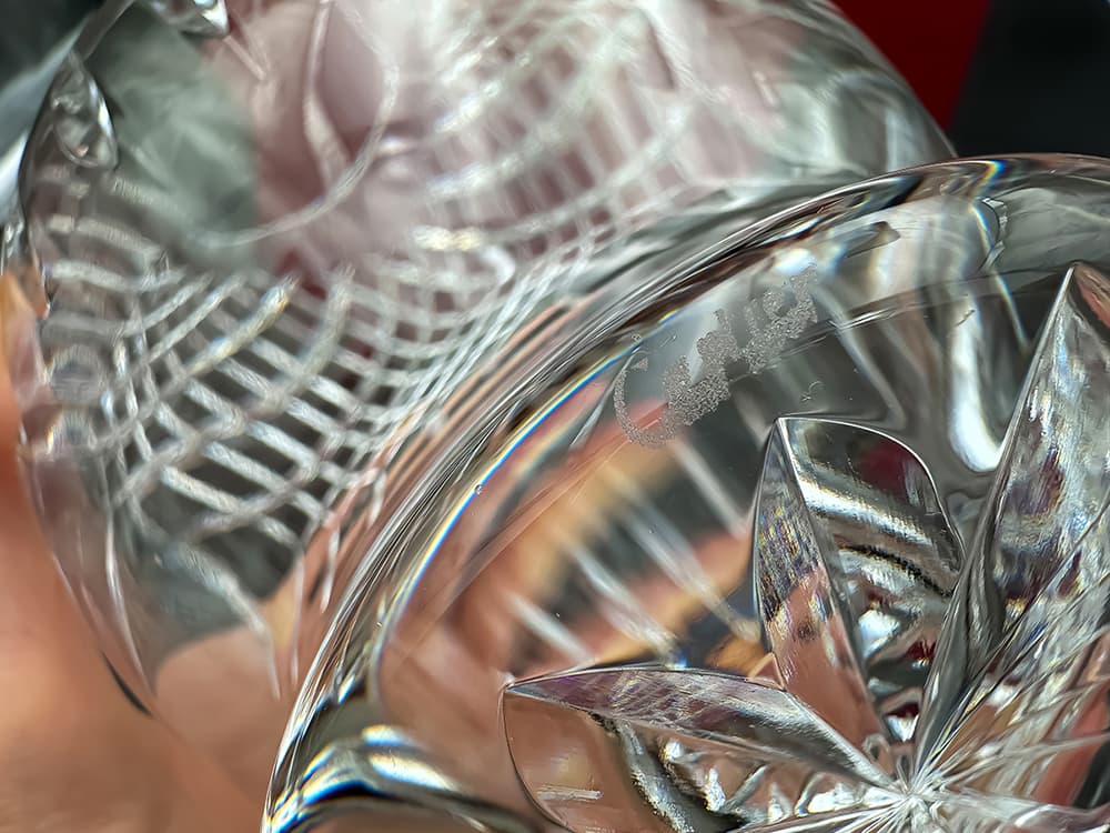 Cartier+Crystal+Blumen-Vase,+in+Original+Cartier-Box,+signiert - image 3