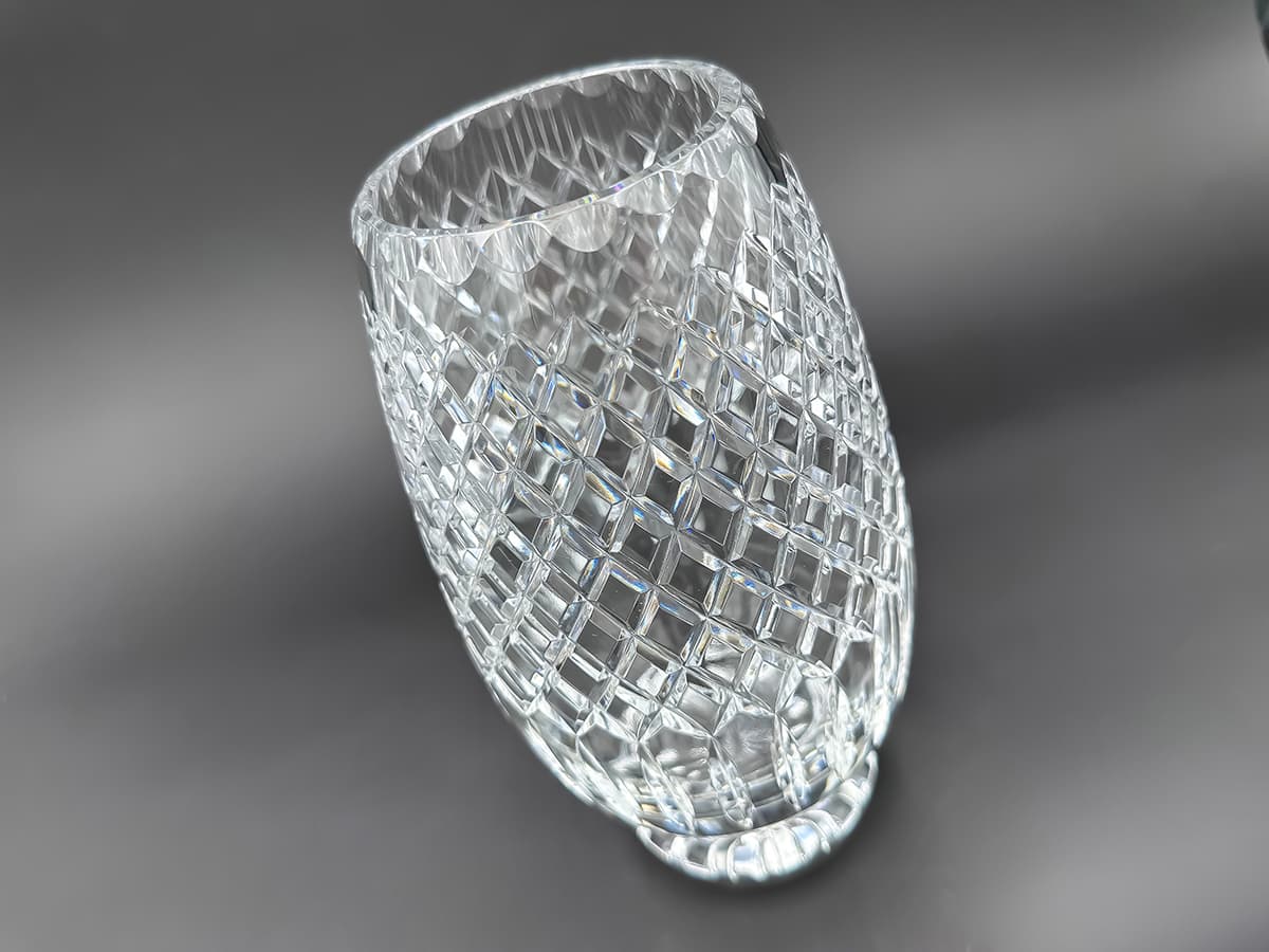 Cartier+Crystal+Blumen-Vase,+in+Original+Cartier-Box,+signiert - image 5