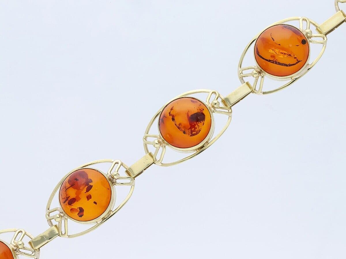 Armband+20,00+ct.+Bernsteine+333+Gold+/+8+Karat - image 2