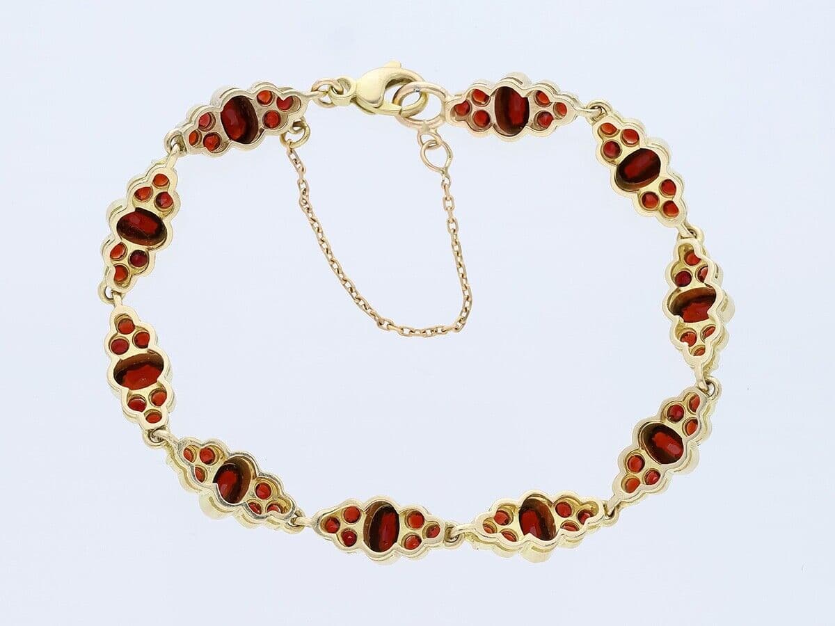Armband+10,00+ct.+Granate+333+Gold+/+8+Karat - image 3