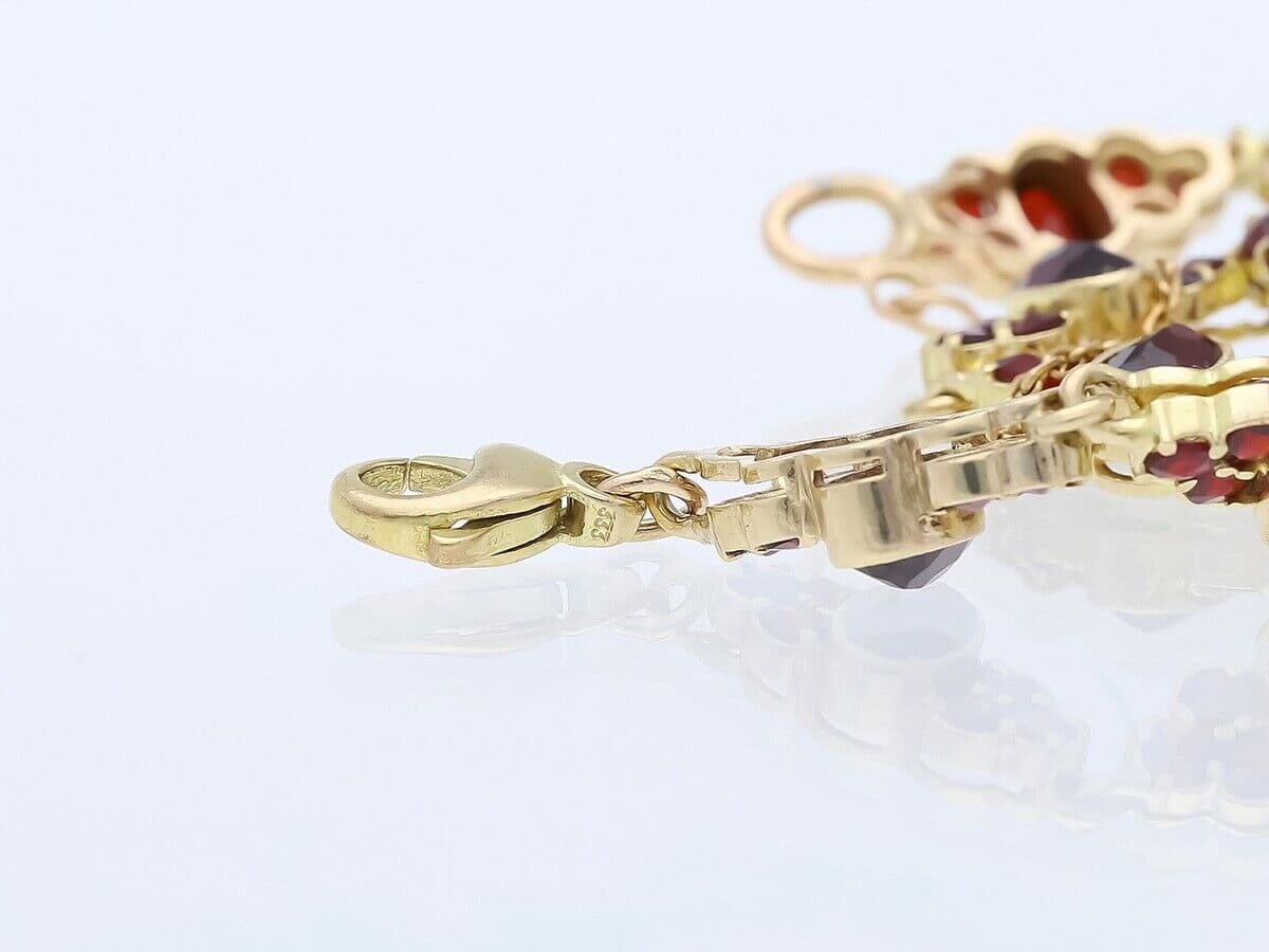 Armband+10,00+ct.+Granate+333+Gold+/+8+Karat - image 4
