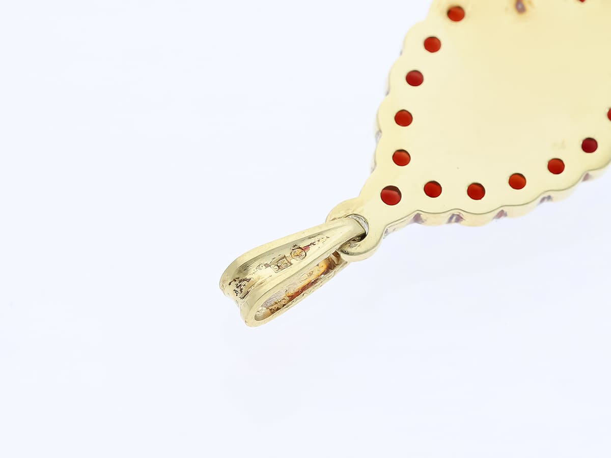 Anhänger+2,00+ct.+Granat+585+Gold+/+14+Karat - image 5