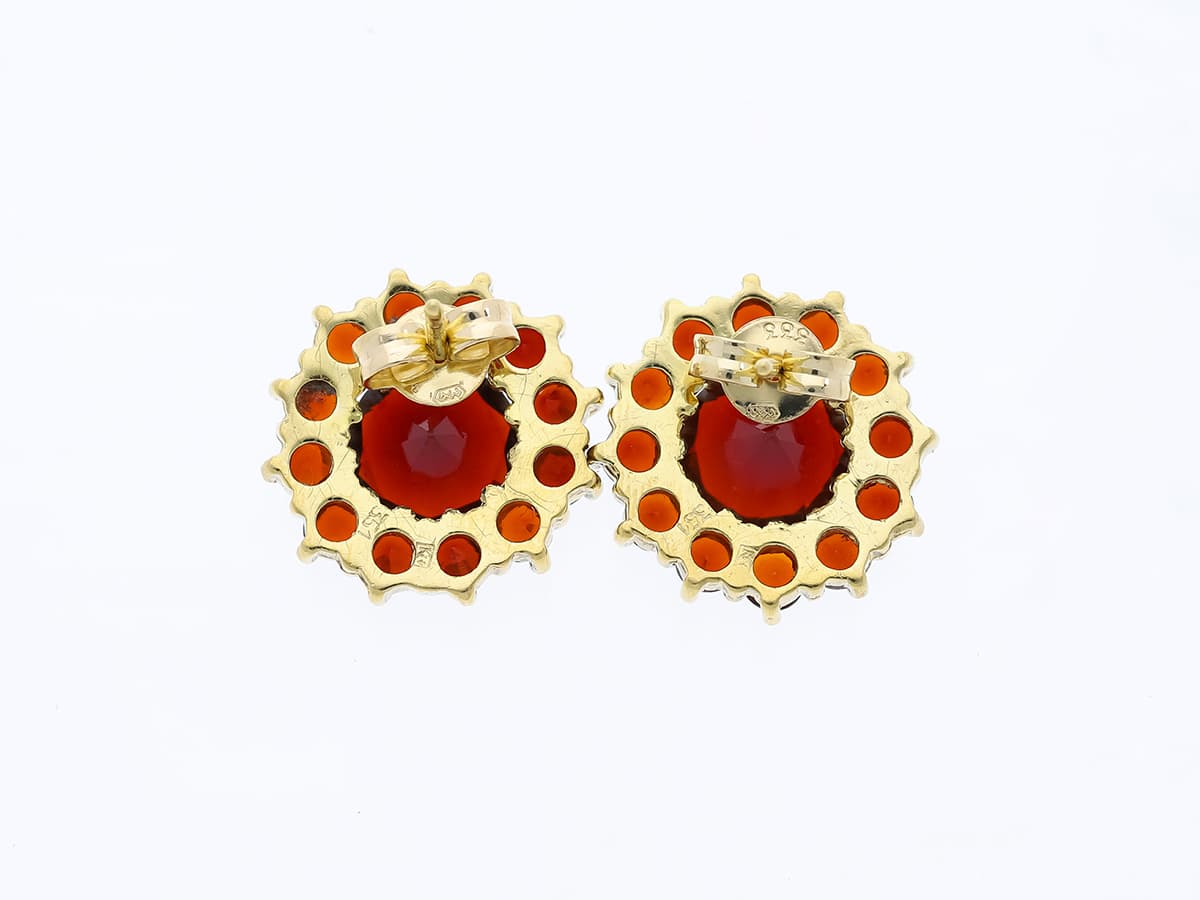 Ohrstecker+5,00+ct.+Granat+333+Gold+/+8+Karat - image 2