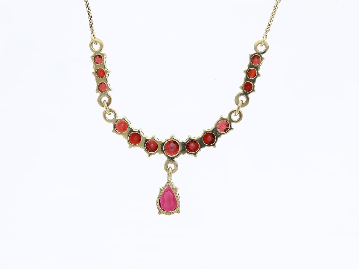 Collier+3,00+ct.+Granat+333+Gold+/+8+Karat - image 2