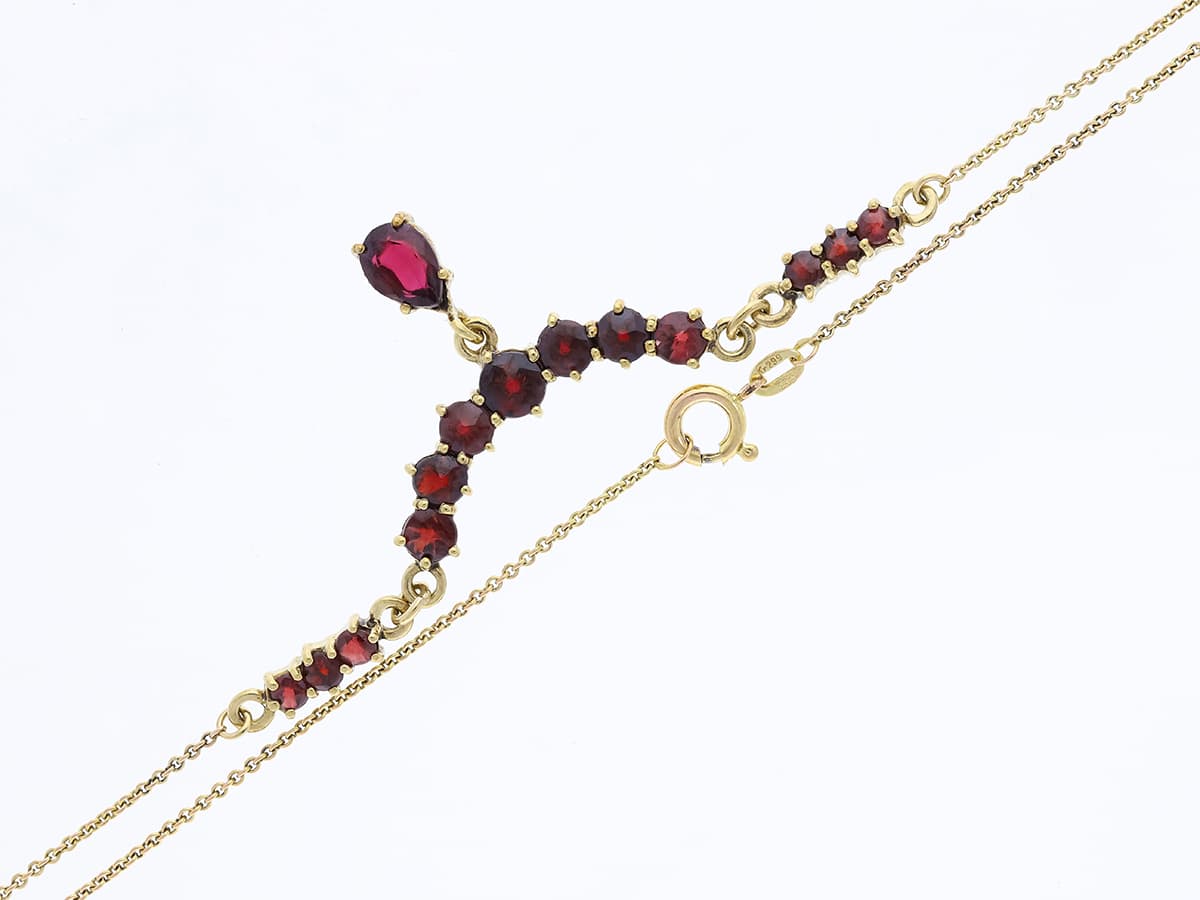 Collier+3,00+ct.+Granat+333+Gold+/+8+Karat - image 3