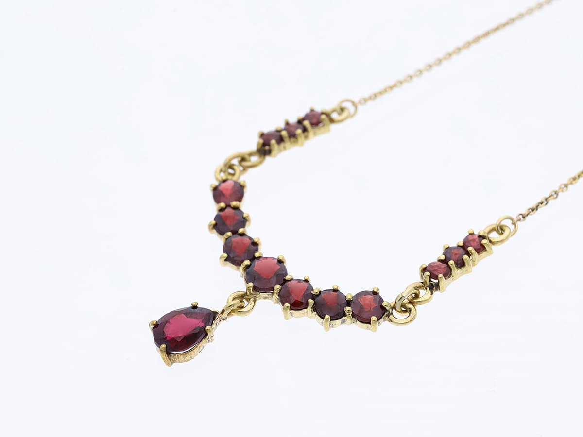 Collier+3,00+ct.+Granat+333+Gold+/+8+Karat - image 4